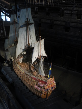 model of Vasa Museum ship